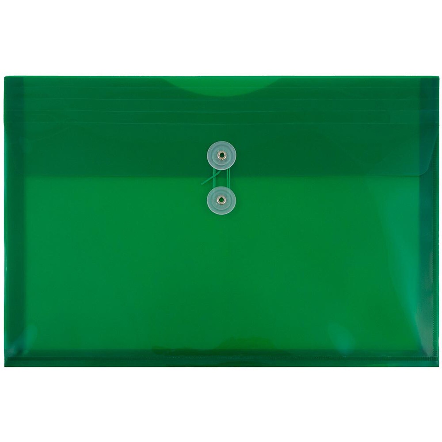 JAM Paper Premium Plastic Document File, 1 Pocket, Legal, Green, 3/Pack (219B1grx3)