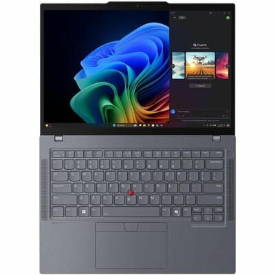 Lenovo ThinkPad T14 Gen 6 14" AI Laptop, Copilot+ PC, AMD Ryzen AI 5 PRO 340, 2.0 GHz, 16GB RAM, 256GB SSD, Windows 11 Pro, Gray