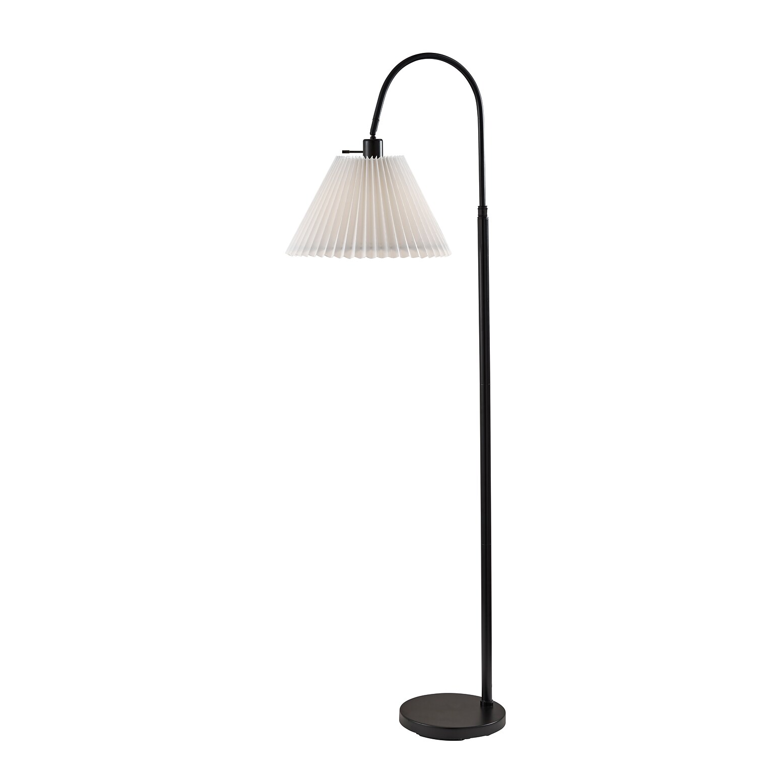 Adesso Thalia 58.5 Black Floor Lamp with Empire Shade (SL2614-01)