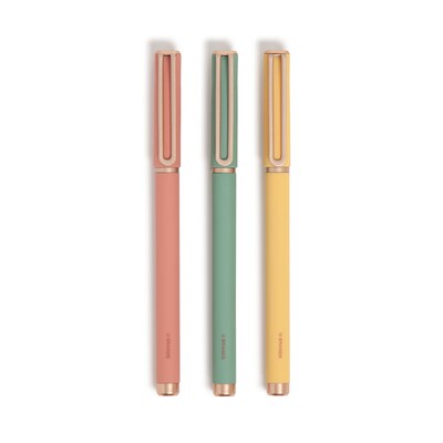 U Brands Catalina Pens Pen, Medium Point, 0.7mm, Black Ink, 3/Pack (4371U04-24)