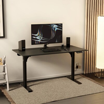 Arozzi Arena Nordico 55"W Electric Adjustable Standing Desk, Black (ARENANRDBKBK)