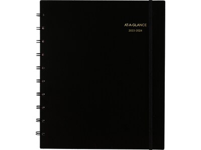 2023-2024 AT-A-GLANCE Move-a-Page 9.75 x 11.25 Academic Weekly/Monthly Appointment Book, Black (70