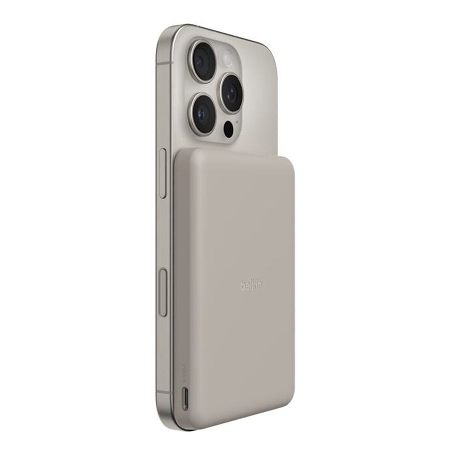 Belkin BoostCharge Slim Magnetic Power Bank, Sand (BPD010FQSA)
