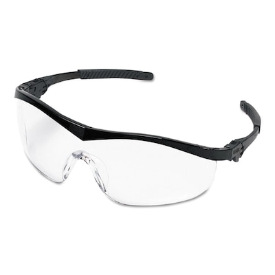 MCR Safety® Storm® Safety Glasses, Clear Lens, Black Frame, Anti-Fog (ST110AF)