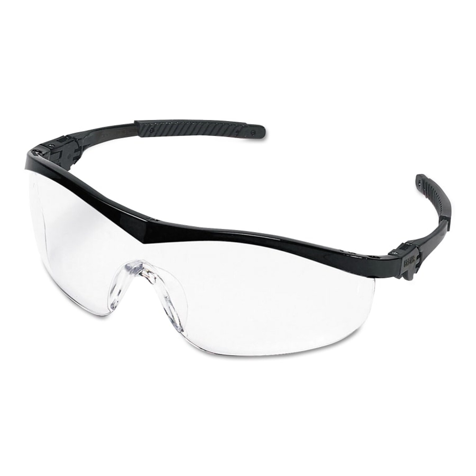 MCR Safety® Storm® Safety Glasses, Clear Lens, Black Frame, Anti-Fog (ST110AF)