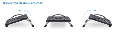 Mount-It! Tilt Adjustable Footrest, Black (MI-7803)