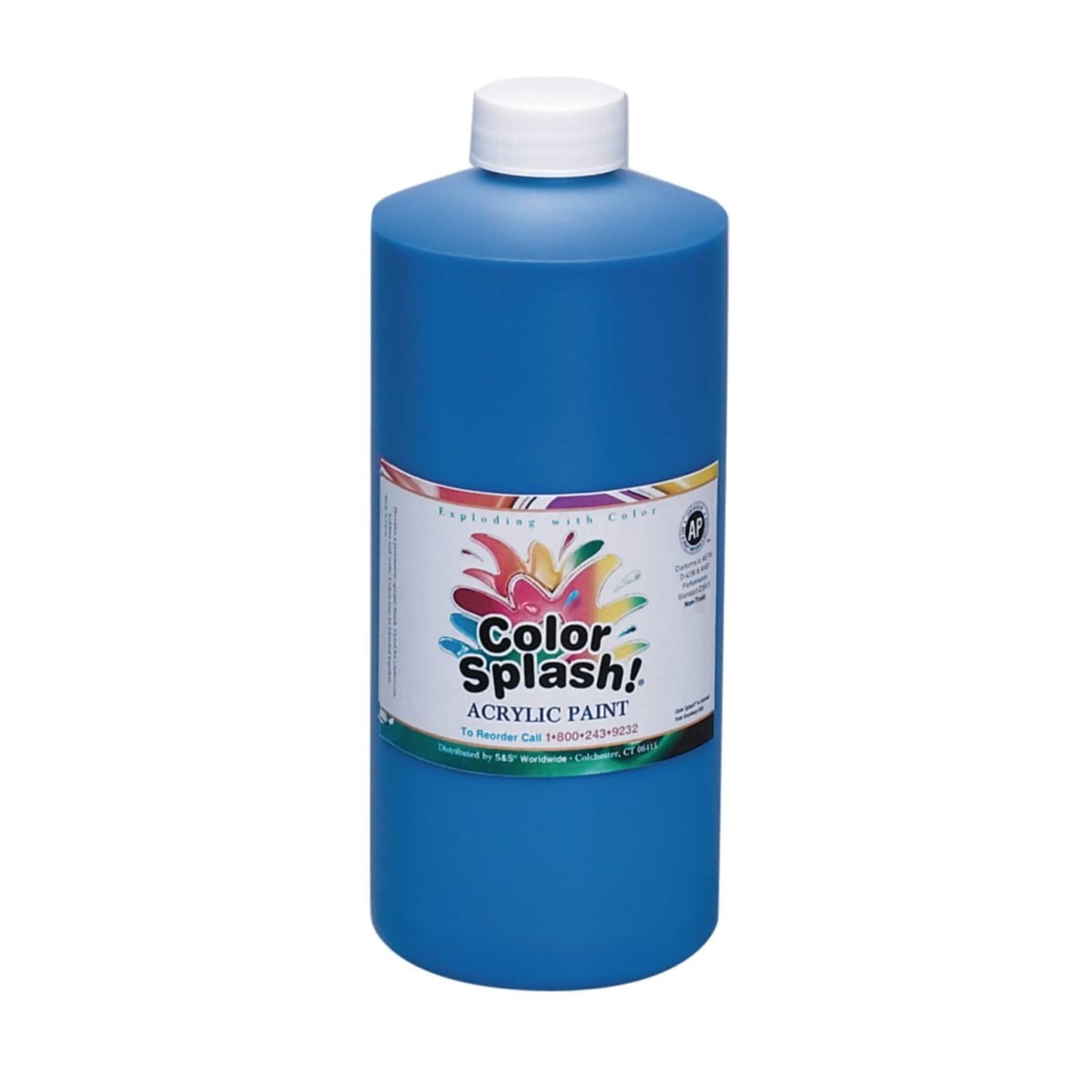 S&S Color Splash Acrylic Paint 32 oz., Blue (PT3362005)