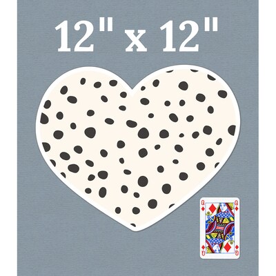 Carson Dellosa Education We Belong Jumbo Hearts & Dots Cut-Outs, 12/Pack, 3 Packs/Bundle (CD-120650-3)