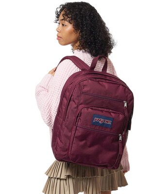 JanSport Big Student Laptop Compatible Backpack, Large, Cherry Lacquer (JS0A47JKA0A)