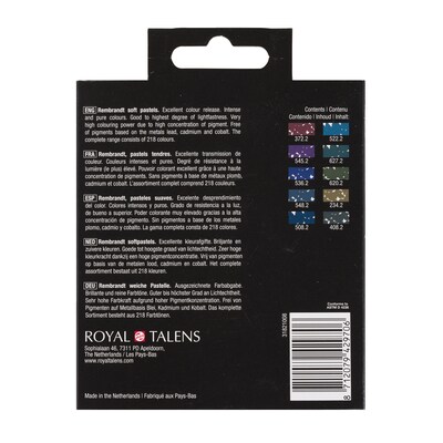 Rembrandt Soft Pastel Micro Sets, Assorted Colors, 10/Set (RBX31821008)