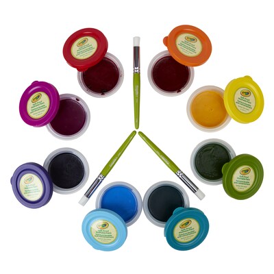 Crayola Spill Proof Washable Paint Kit, Assorted Colors, 53/Set (BIN541076)