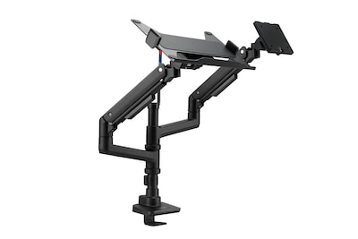 Kensington SmartFit Premium Heavy Duty Dual Monitor Arm with Laptop Tray, UP to 49, Black (K58274NA)