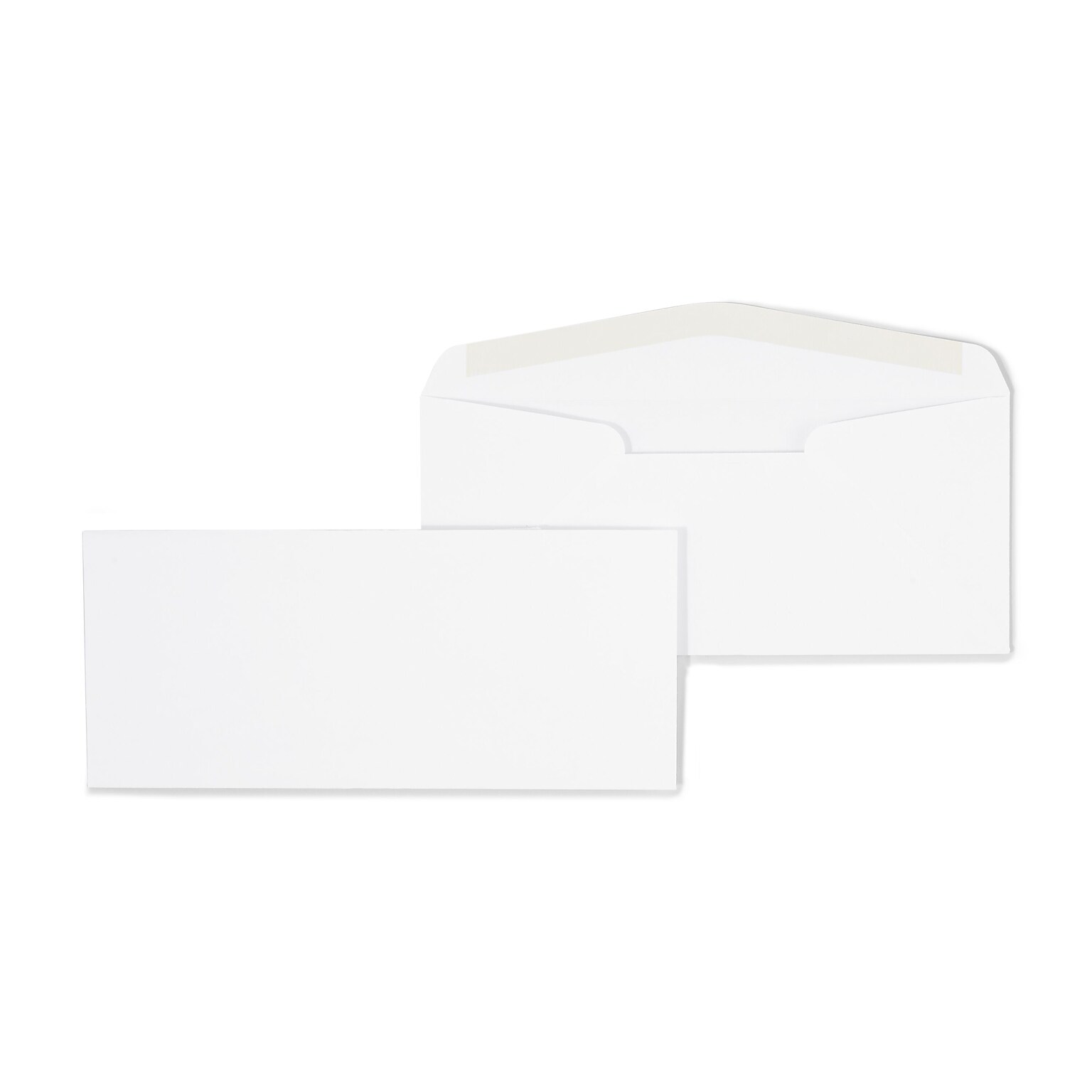 Staples Premium Gummed #10 Business Envelopes, 4 1/8 x 9 1/2, White, 500/Box (19264VP)