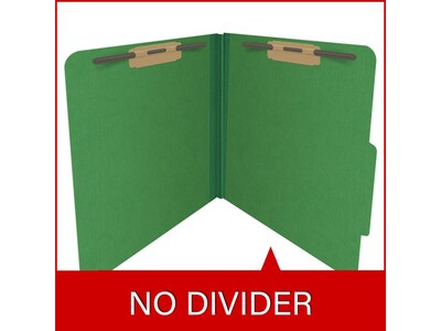 Medical Arts Press Pressboard Classification Folder, 2" Expansion, Letter Size, Moss Green, 25/Box (DV-T42-02-3MGN)