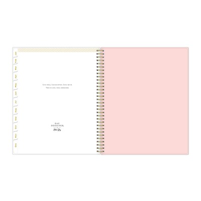 2026 Blue Sky Day Designer Coming Up Roses Blush 8.5" x 11"  Weekly & Monthly Planner, Plastic Cover, Multicolored (140092-26)