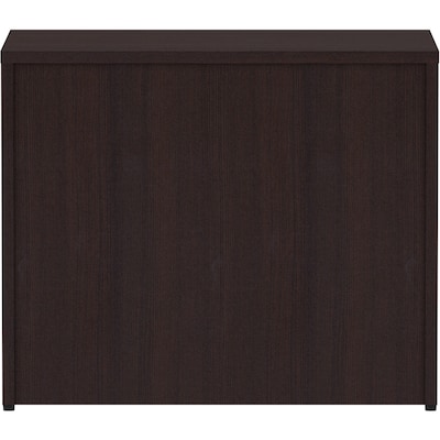 Lorell Essentials 4-Drawer Lateral File Cabinet, Letter/Legal Size, Lockable, 29.5"H x 35.5"W x 22"D, Espresso (LLR18273)