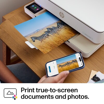 HP Envy 6155e Wireless All-in-One Color Inkjet Printer, Scanner, Copier, Best for Home, 3 months FREE ink with HP+ (714L5A)