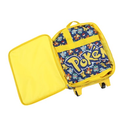 Bioworld 3-Piece Pokemon Carry-On Luggage Set with Wheels, Mulitcolored (DBY6SRZPOKPP00)