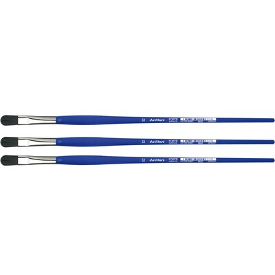 da Vinci FORTE-Acrylics Oil and Acrylic Synthetic Student Brushes, 3 /Pack (DVXVA865012-3)