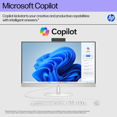 HP 27" All-in-One Desktop Computer, Intel Core  i5-1334U, 8GB RAM, 256GB SSD, Windows 11 Home