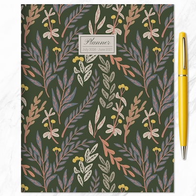 2026-2027 TF Publishing Trailing Blooms 6.5” x 8” Academic Monthly Planner, Paperboard Cover (AY27-4206)
