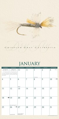2026 Willow Creek Art of the Fly (Paul Twitchell) 12" x 12" Wall Calendar (55328)
