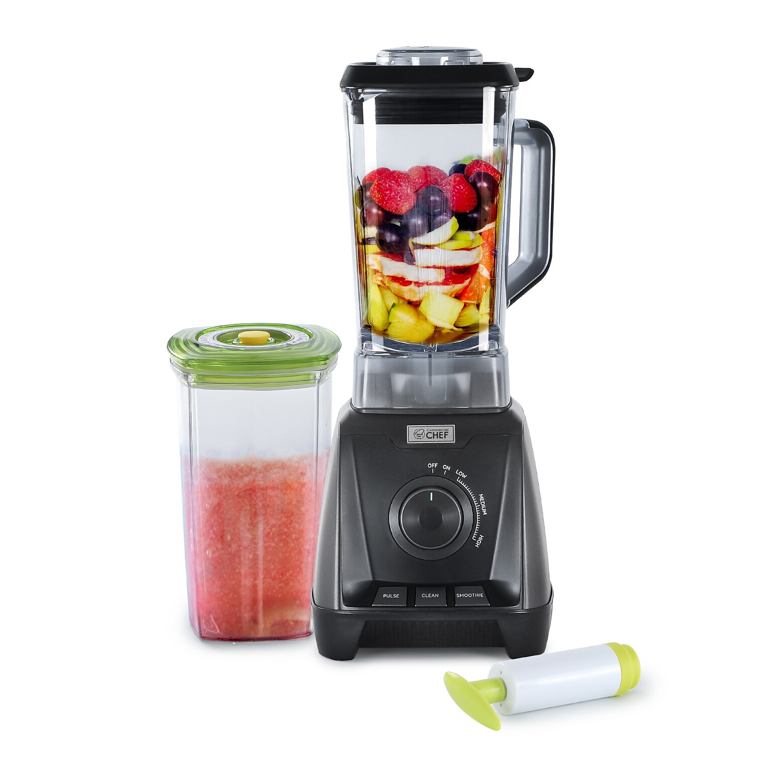 Commercial Chef 1.5L High Power Blender, Black (CHB50MB)