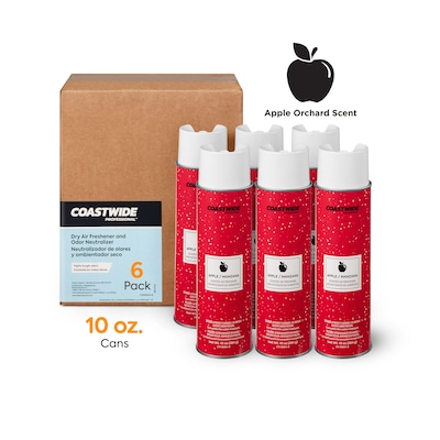 Coastwide Professional™ Air Freshener Aerosol, Apple Orchard, 10 Oz., 6/Carton (CW58504-A)