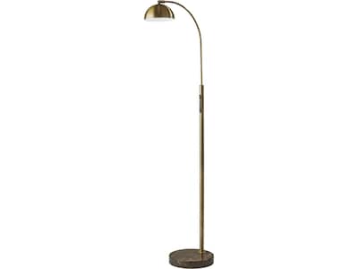 Adesso Bolton 57.75" Antique Brass Floor Lamp with Dome Shade (4307-21)
