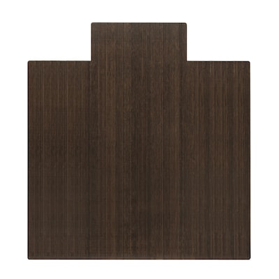 Anji Mountain Standard Bamboo Carpet & Hard Floor Chair Mat with Lip, 55 x 57, Java (AMB24084)