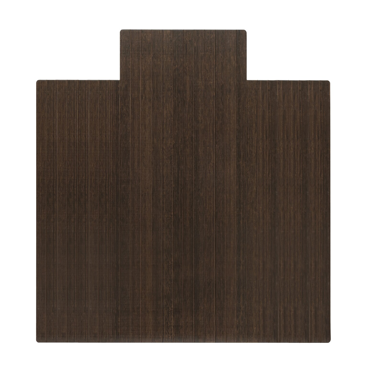 Anji Mountain Standard Bamboo Carpet & Hard Floor Chair Mat with Lip, 55 x 57, Java (AMB24084)
