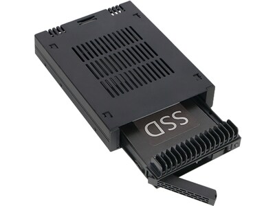Icy Dock ExpressCage 2.5" External SATA/SAS Hard Drive Enclosure, SSD/HDD, Black (MB741SP-B)