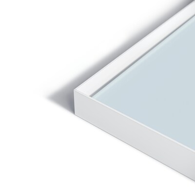 U Brands Glass Dry-Erase Whiteboard, Aluminum Frame, 4' x 3' (2826U00-01)