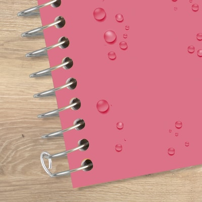 Five Star Spiral Notebook Plus Study App, 5 Subject, College Ruled, 8.5" x 11", Prom Pink (820004R)