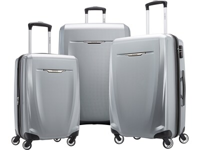 Samsonite Winfield 3 DLX Polycarbonate 3-Piece Luggage Set, Silver (120751-1776)