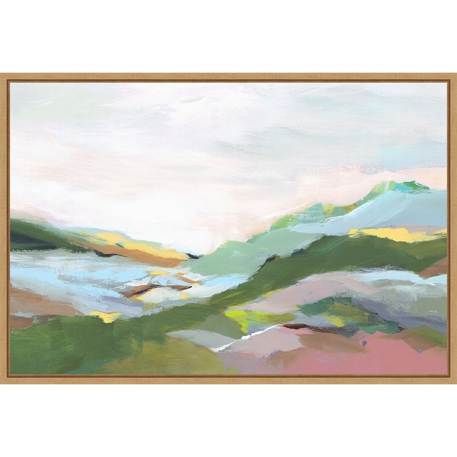 Amanti Art Highland Landscape I by Isabelle Z Framed Canvas Wall Art Print, 33 x 23 (A42677128219)