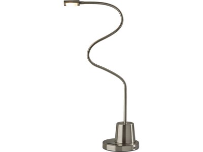 Adesso Eternity LED Desk Lamp, 37.5, Brushed Steel (5027-22)