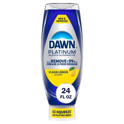 Dawn Platinum EZ-Squeeze Dish Soap, Clean Lemon, 24.3 fl. oz. (11819)