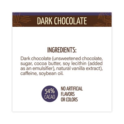 Awake Caffeinated Dark Chocolate Bites, 0.47 oz., 50 Bites/Box (00458U)