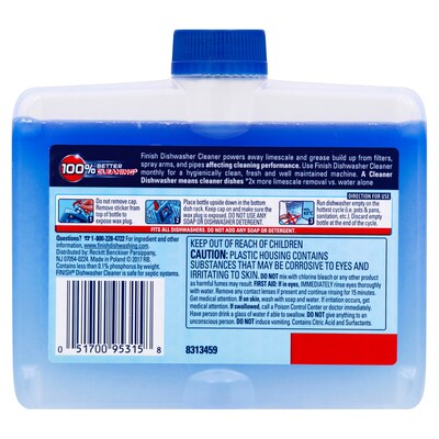 Finish Dishwasher Cleaner, Fresh, 8.45 oz. (51700-95315)
