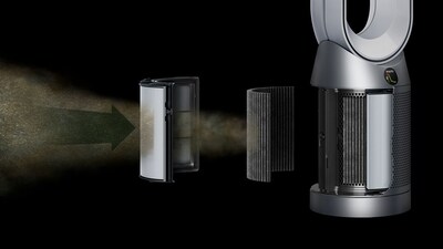 Dyson Purifier Cool TP07 HEPA Tower Air Purifier, 10 Speeds, WiFi Enabled, White/Silver (369803-01)