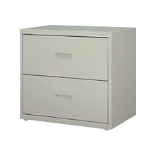 Hirsh HL1000 Series 2-Drawer Lateral File Cabinet, Letter/Legal Size, Lockable, 28H x 30W x 18.63