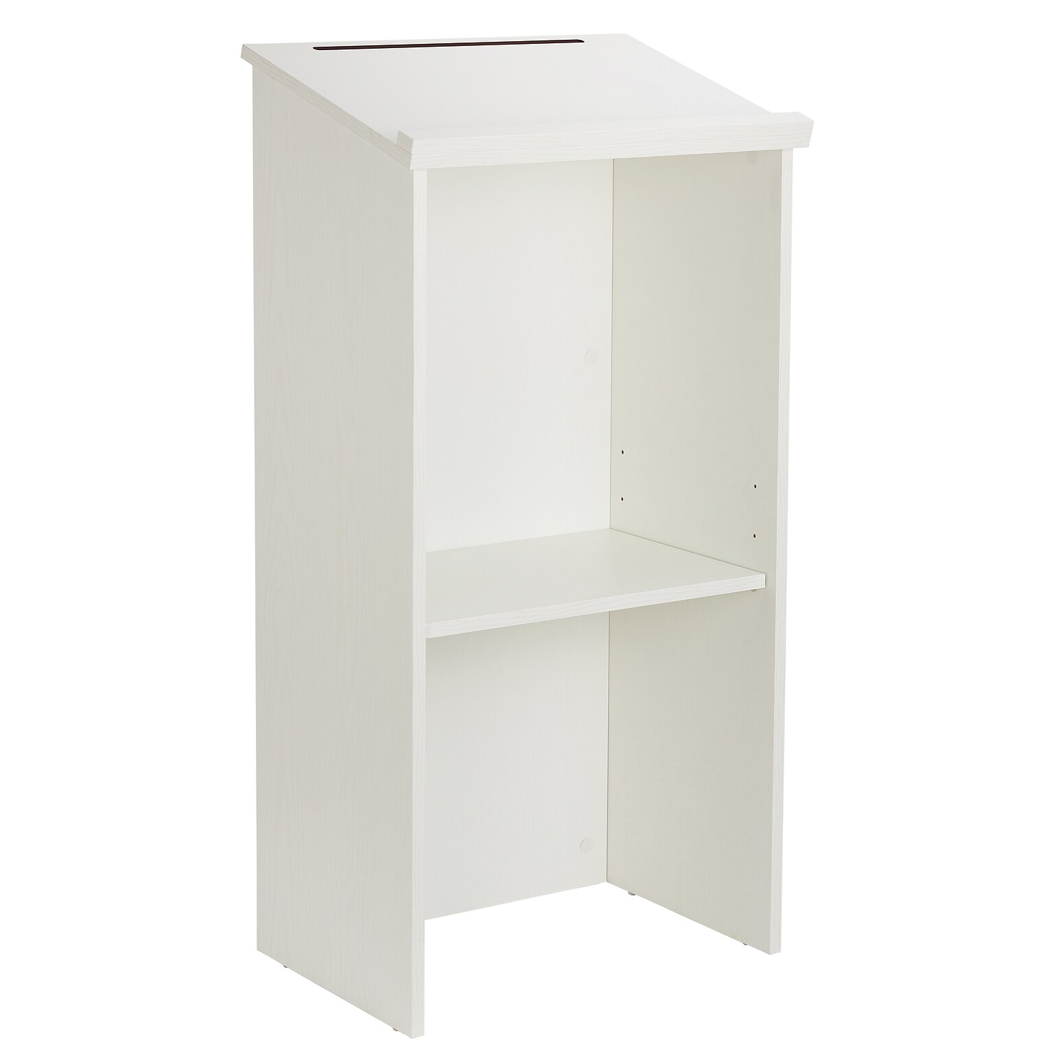 AdirOffice 46 Speaker Podium Lectern, White (661-01-WHI)