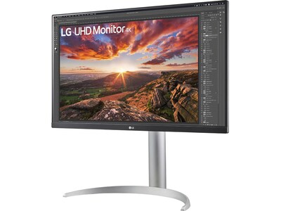 LG 27 4K Ultra HD LED Monitor, Silver (27BP85UN-W)