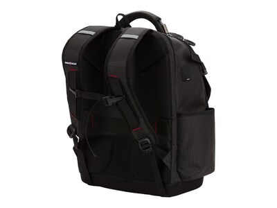 SwissGear USB Work Pack Pro Tool Laptop Backpack, Black with White Dots Plastic (3636200472)