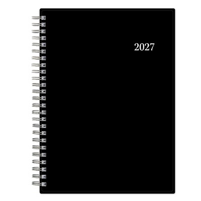 2027 Blue Sky Blue Sky Enterprise 5.875 x 8.625 Calendar Year Weekly & Monthly Planner, Plastic Cover, Black (131793-27)