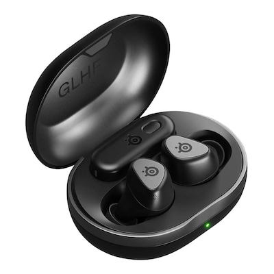 SteelSeries Arctis GameBuds Wireless Noise Canceling Earbuds, Bluetooth, Black (61707)
