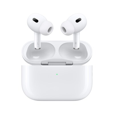 Apple AirPods Pro (2nd Generation) with MagSafe Charging Case USB-C, White (MTJV3AM/A)