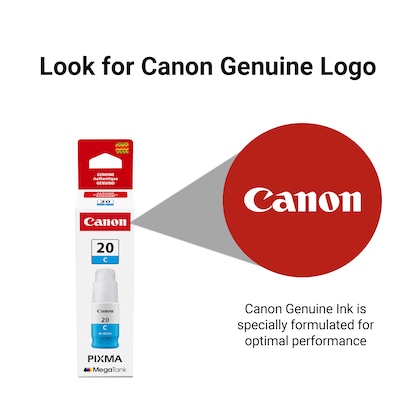 Canon GI-20 Cyan Standard Yield Ink Cartridge Refill (3394C001)