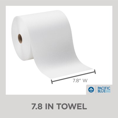 Pacific Blue Select Recycled Hardwound Paper Towels, 1-ply, 1000 ft./Roll, 6 Rolls/Carton (26100)